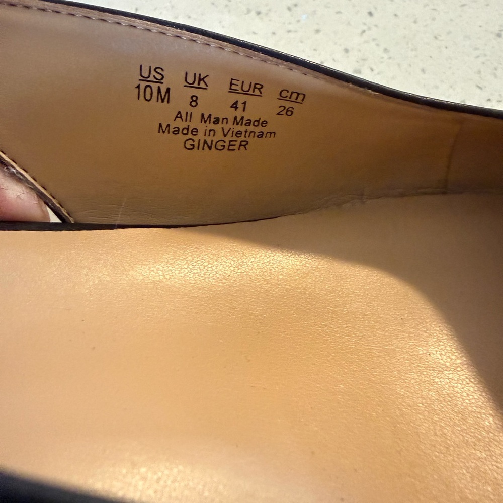 Naturalizer Black Pointed Slingback Flats - Picture 3 of 3